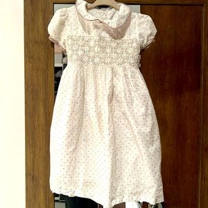 EPK cotton party dress white gold